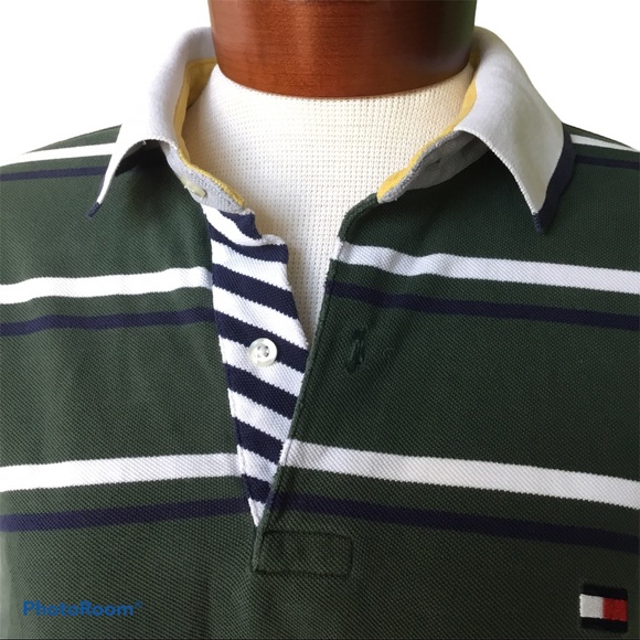Tommy Hifiger Cropped Striped Polo - Picture 2 of 5